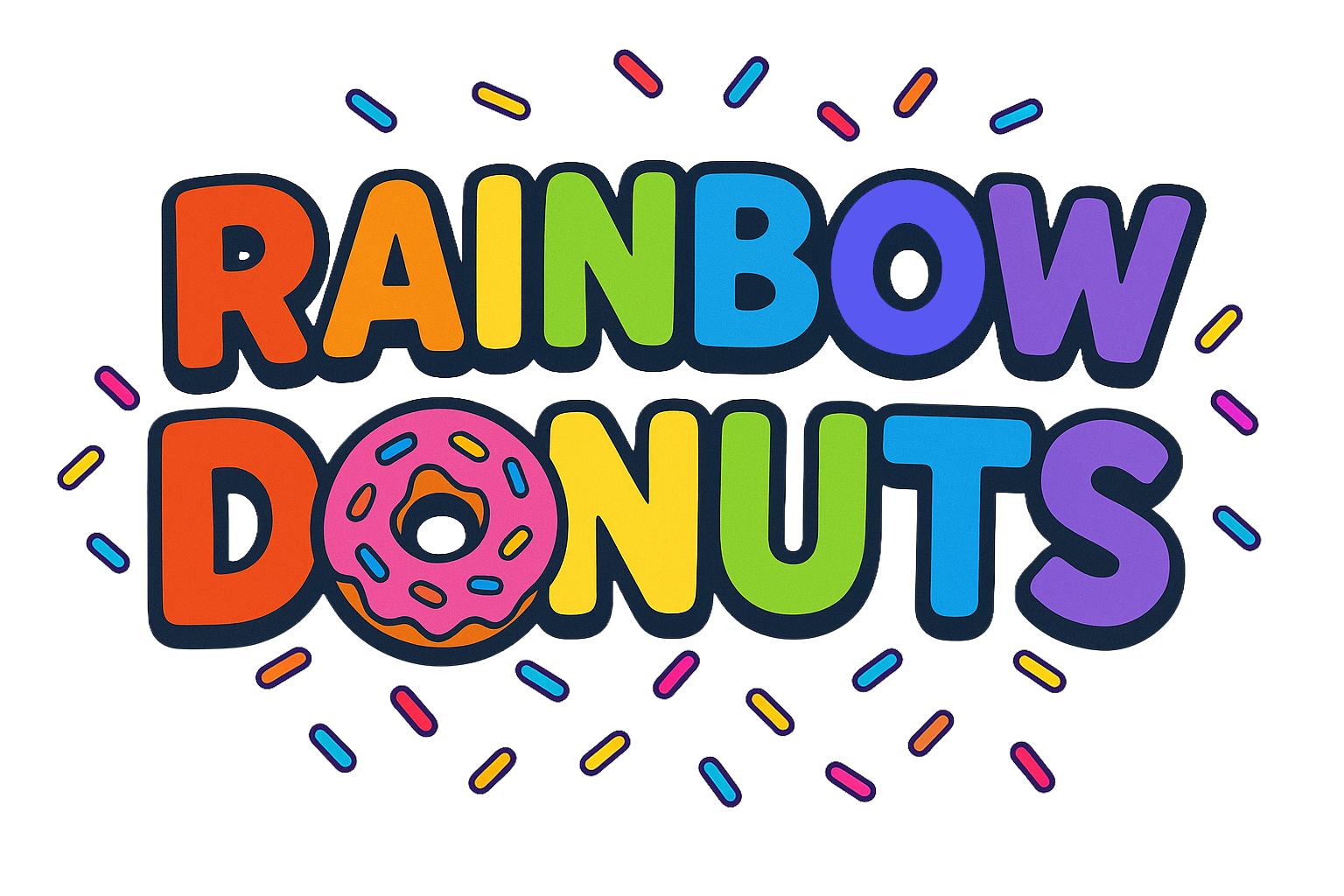 Rainbow Donuts logo